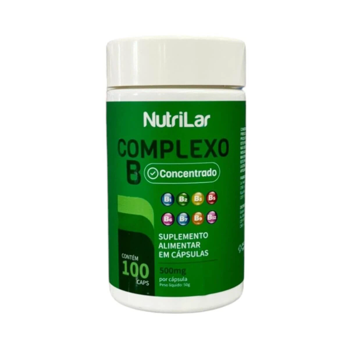 POLIVITAMÍNICO NUTRILAR COMPLEXO B 100 CÁPSULAS - FARMALAR — Nutrilar | Farmácia Resyla