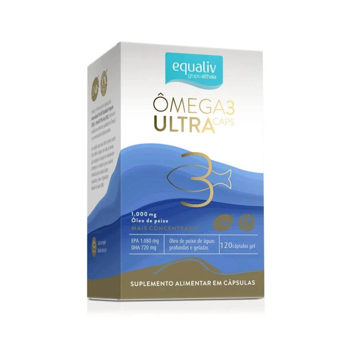 ÔMEGA 3 ULTRA EQUALIV 120 CÁPSULAS — Equaliv | Farmácia Resyla
