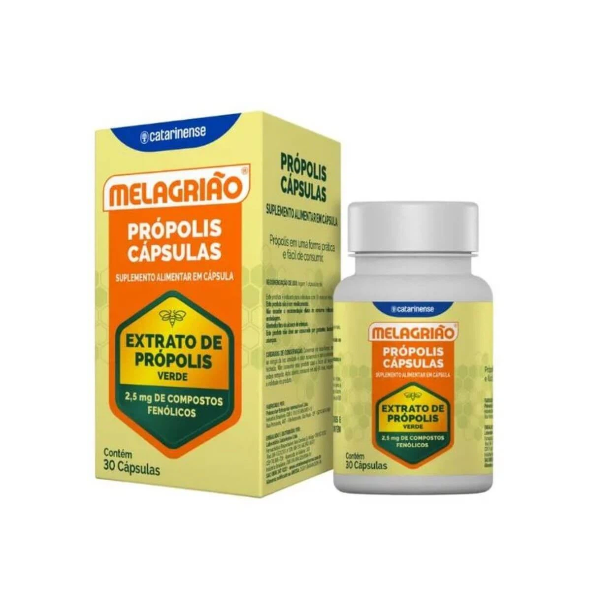 MELAGRIÃO PROPOLIS 30CAPS - CATARINENSE — Catarinense | Farmácia Resyla