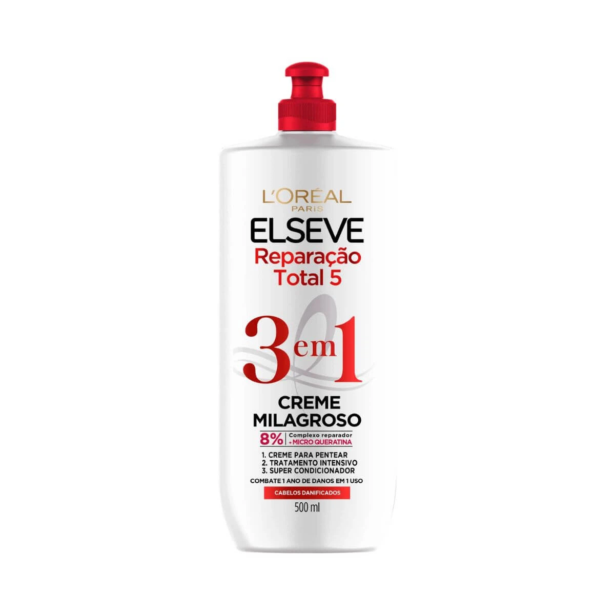 CREME MILAGROSO ELSEVE 3 EM 1 REPARAÇÃO TOTAL 500ML — Elseve | Farmácia Resyla