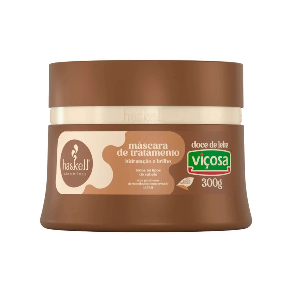 MÁSCARA HASKELL DOCE DE LEITE VIÇOSA 300G — Haskell | Farmácia Resyla