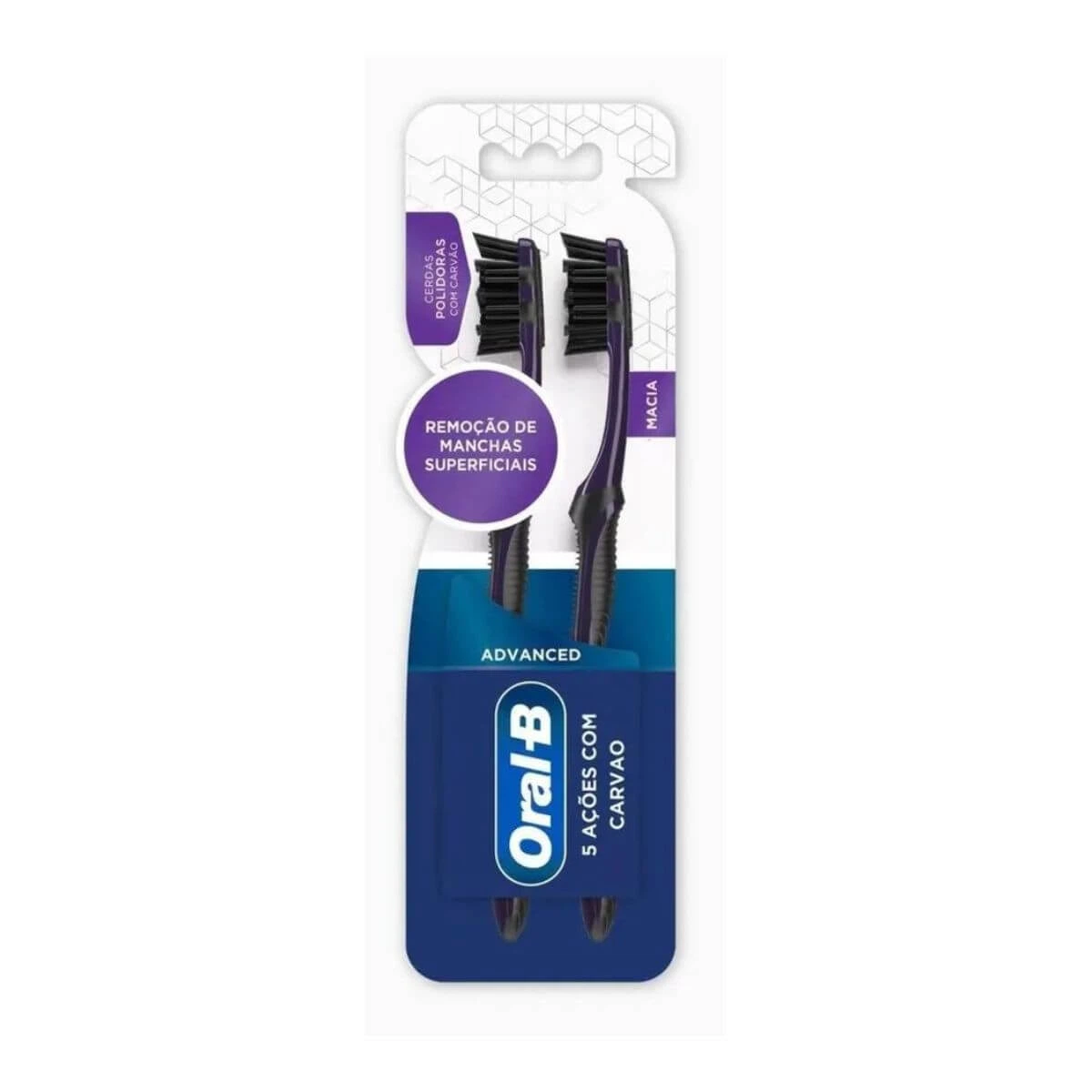 ESCOVA DE DENTE ORAL-B 5 AÇÕES COM CARVÃO MACIA 2UN — Oral-B | Farmácia Resyla