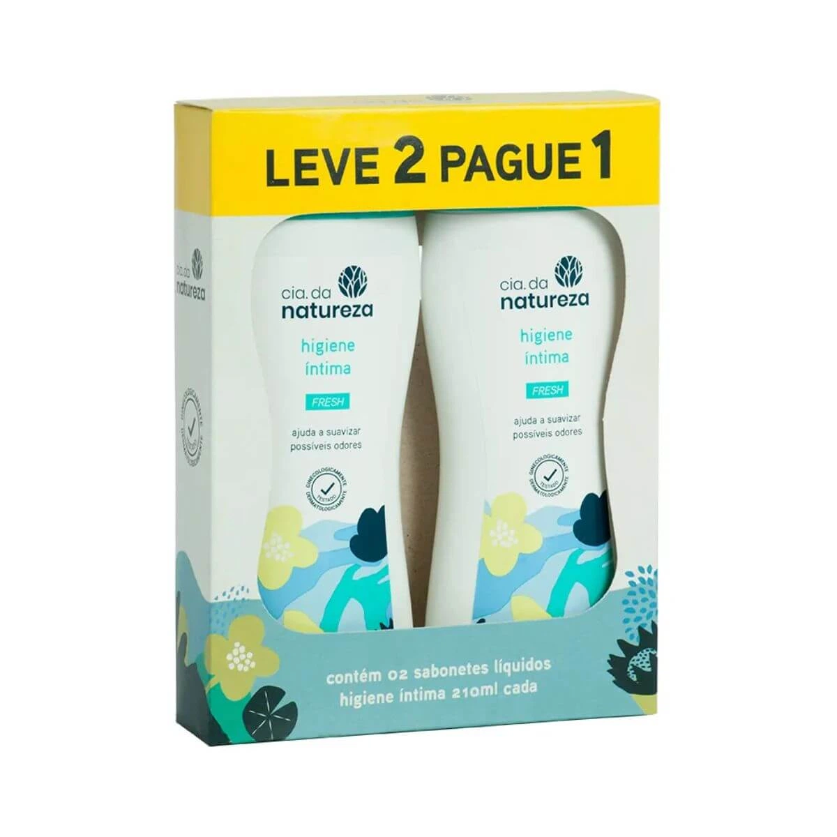 KIT SABONETE ÍNTIMO CIA DA NATUREZA FRESH 2UN 210ML — Cia da Natureza | Farmácia Resyla