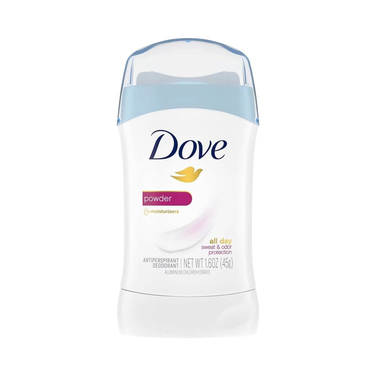 DESODORANTE ANTITRANSPIRANTE STICK BARRA DOVE POWDER 45G — Dove | Farmácia Resyla