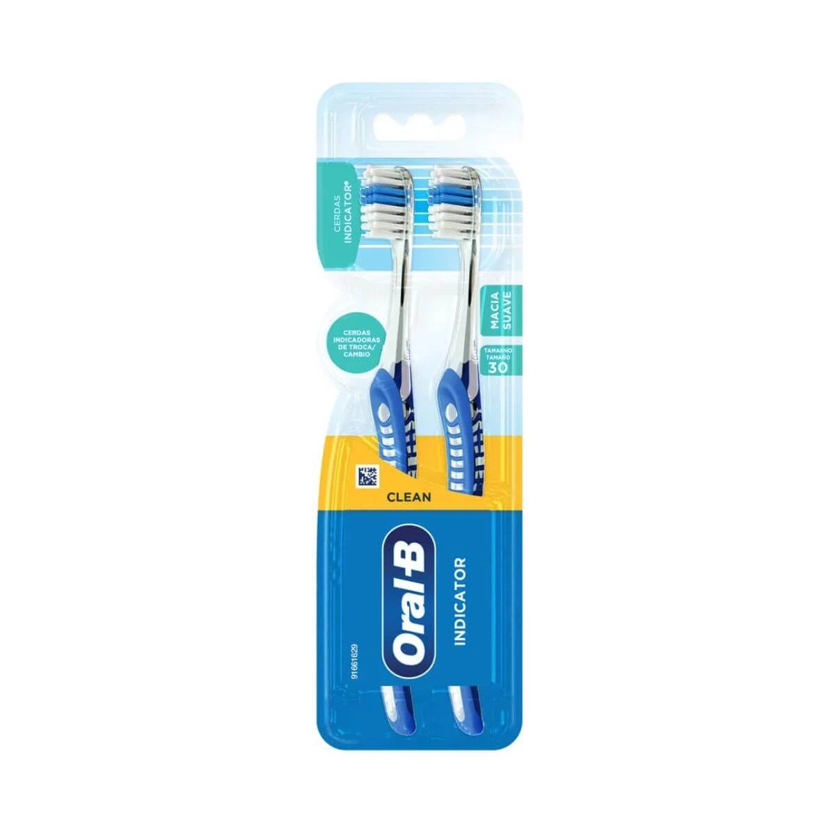 ESCOVA DE DENTE ORAL-B INDICATOR PLUS Nº30 MACIA 2UN — Oral-B | Farmácia Resyla