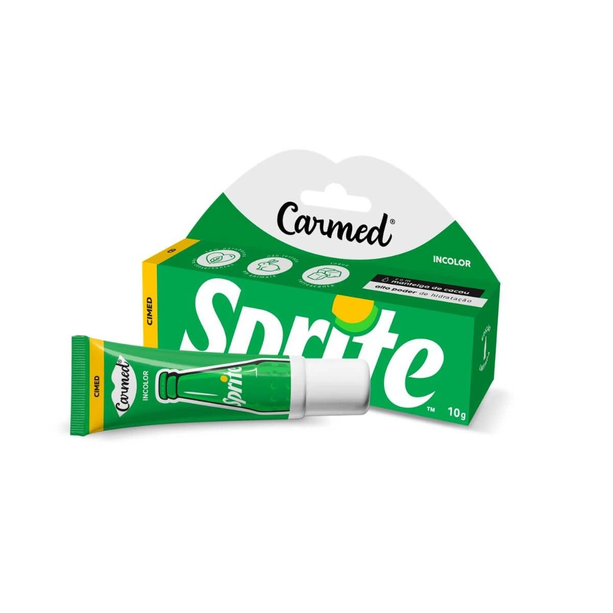 HIDRATANTE LABIAL CARMED SPRITE INCOLOR 10G — Carmed | Farmácia Resyla