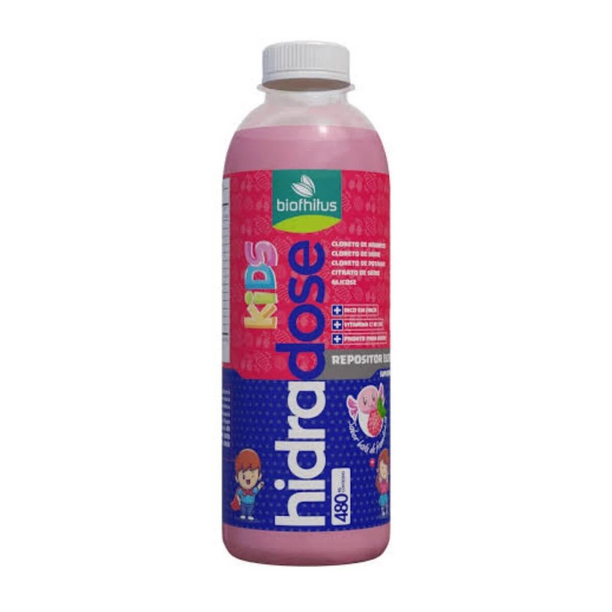 HIDRADOSE KIDS REHIDRATANTE ORAL 480ML FRAMBOESA - BIOFHITUS — Biofhitus | Farmácia Resyla