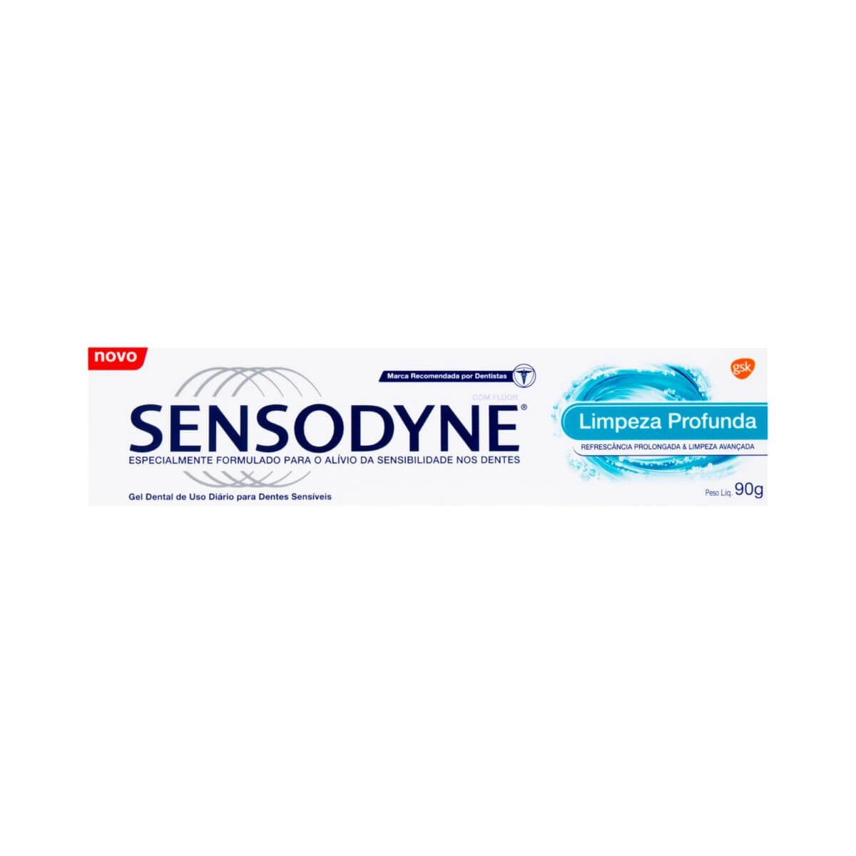 PASTA DE DENTE SENSODYNE LIMPEZA PROFUNDA 90G — Sensodyne | Farmácia Resyla