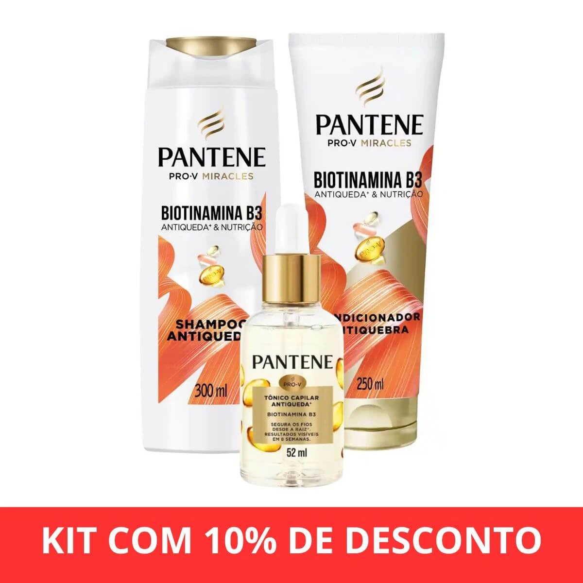 KIT COMPLETO PANTENE BIOTINAMINA B3 COM 10% DE DESCONTO — | Farmácia Resyla