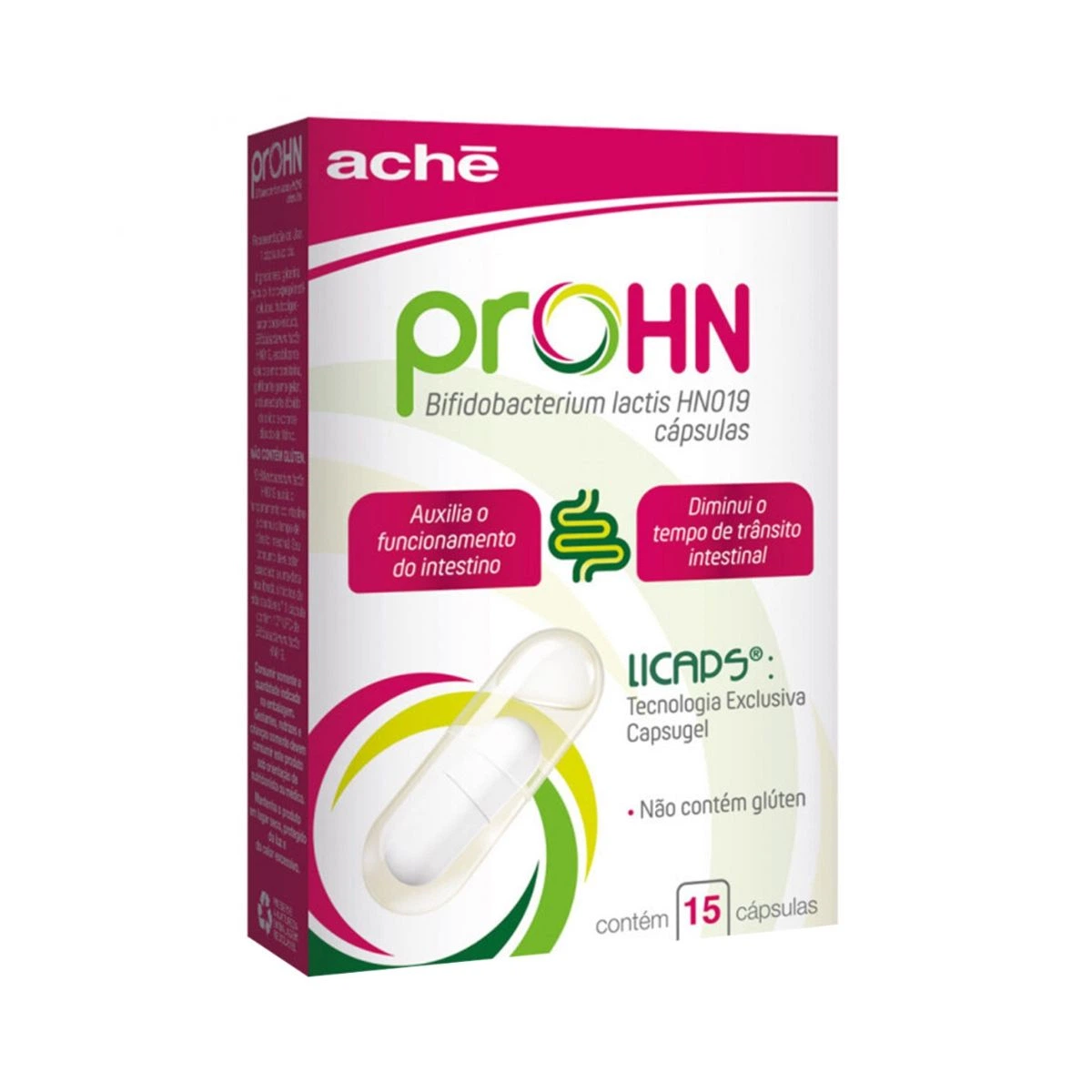 PROBIÓTICO PROHN 15 CÁPSULAS - ACHE — Ache | Farmácia Resyla