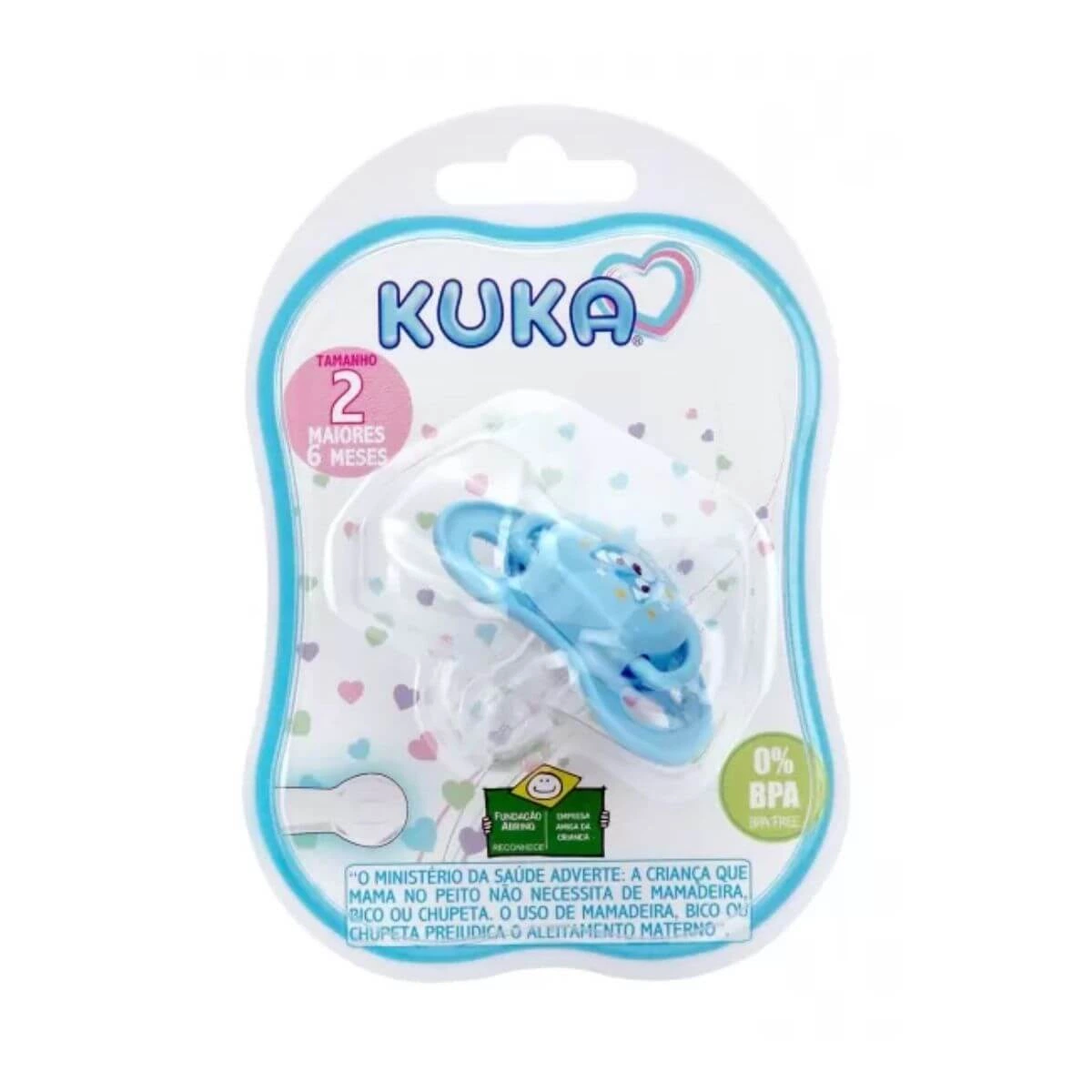 CHUPETA KUKA SMART BABY BICO REDONDO Nº 2 AZUL — Kuka | Farmácia Resyla