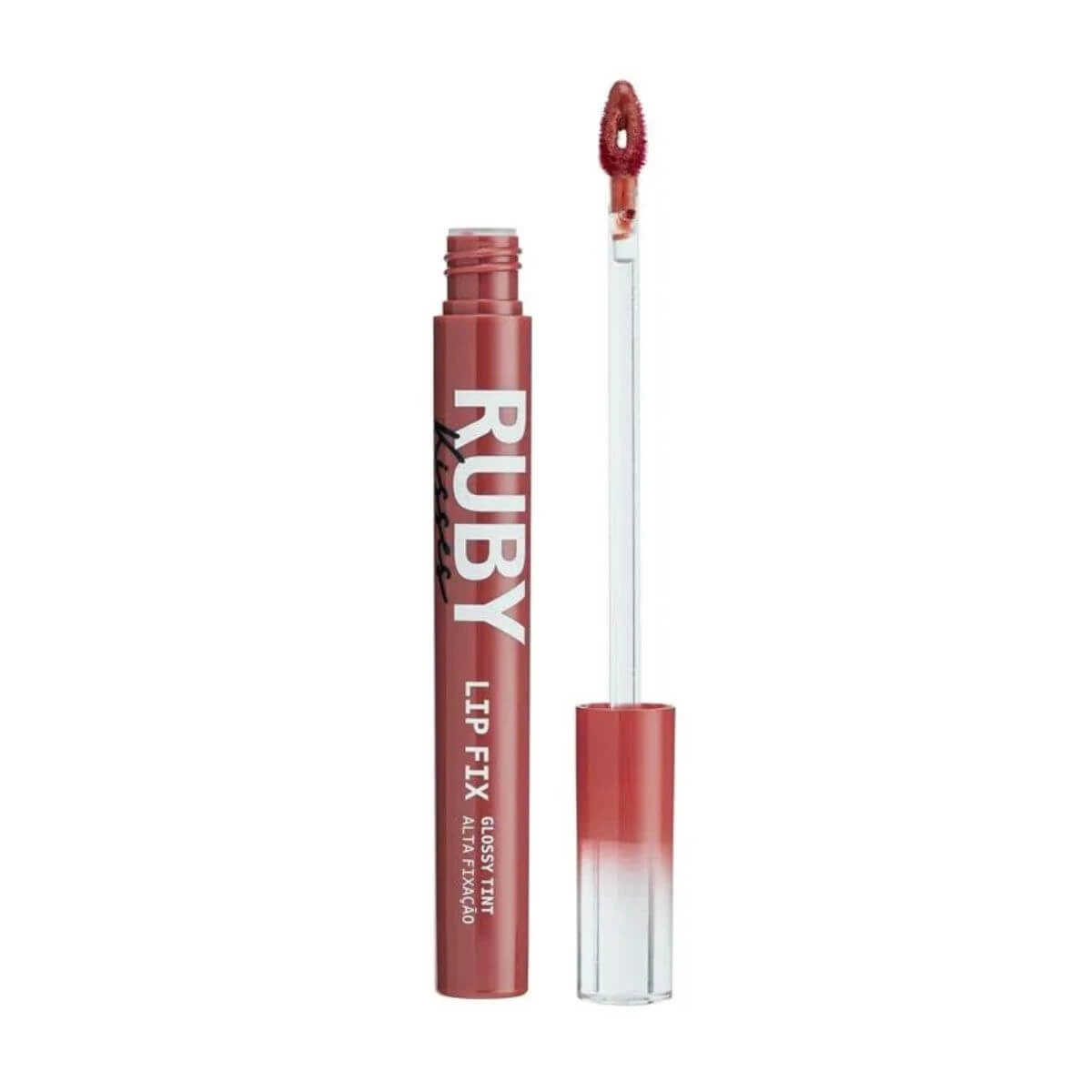 LIP FIX GLOSSY TINT KISS SWEET BROWN — Ruby Kisses | Farmácia Resyla