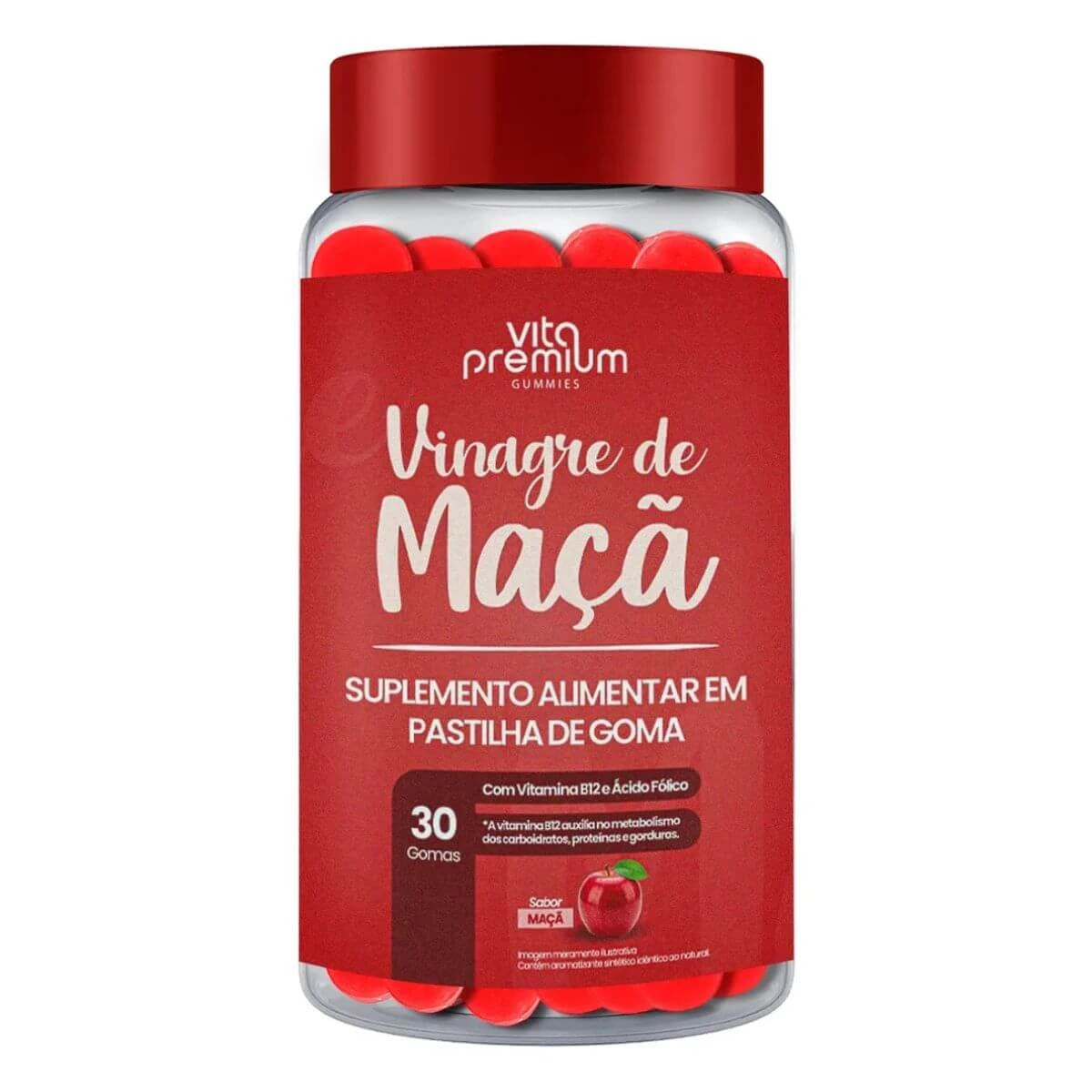 VINAGRE DE MAÇÃ 30GOMAS - VITA PREMIUM — Vita Premium | Farmácia Resyla