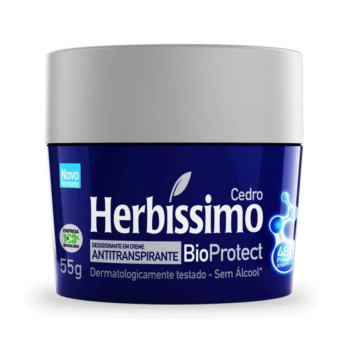 DESODORANTE ANTITRANSPIRANTE CREME HERBÍSSIMO BIOPROTECT CEDRO 55G — Herbíssimo | Farmácia Resyla