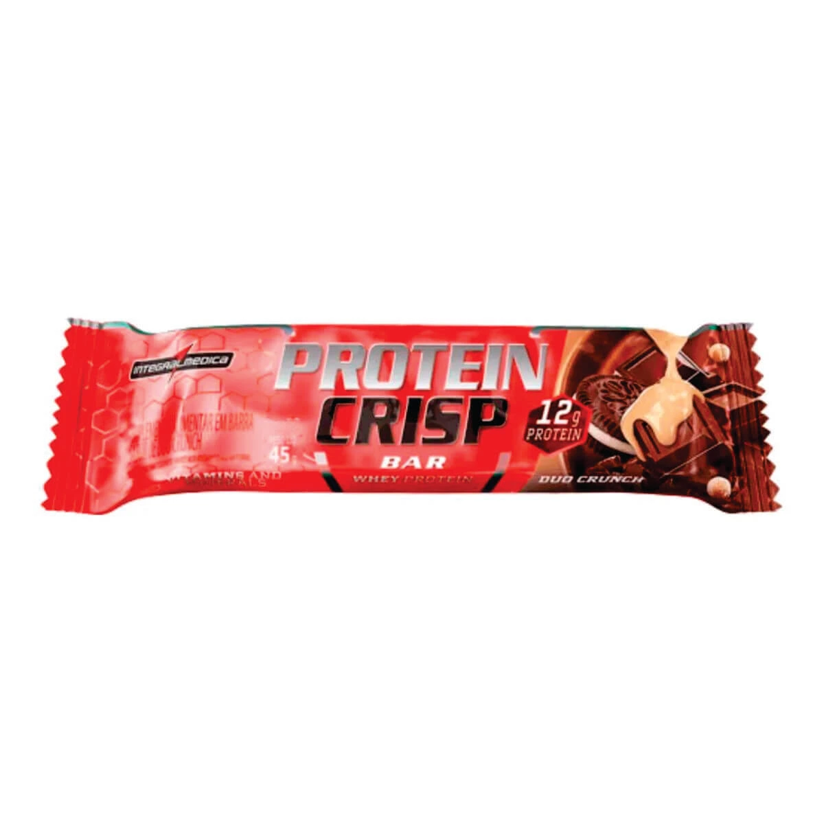 BARRA DE PROTEÍNA CRISP BAR DUO CRUNCH 45G — Integralmedica | Farmácia Resyla
