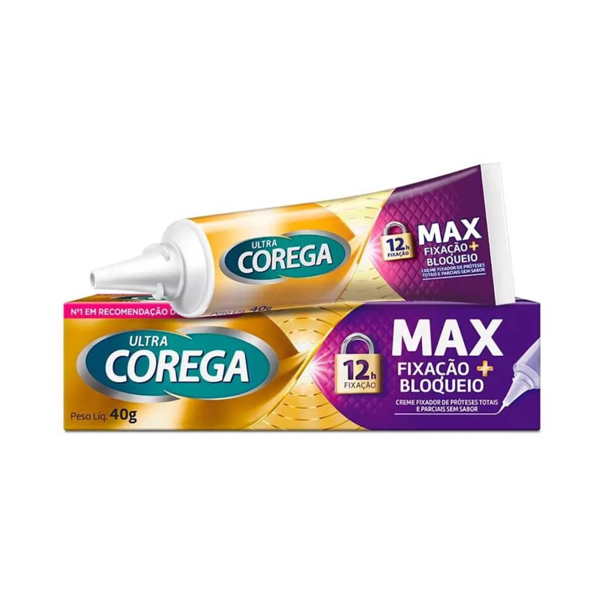 CREME FIXADOR DE DENTADURA COREGA ULTRA MAX SEM SABOR 40G — Corega | Farmácia Resyla
