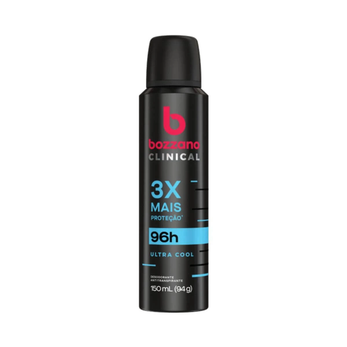 DESODORANTE ANTITRANSPIRANTE AEROSOL BOZZANO CLINICAL ULTRA COOL MASCULINO 150ML — Bozzano | Farmácia Resyla
