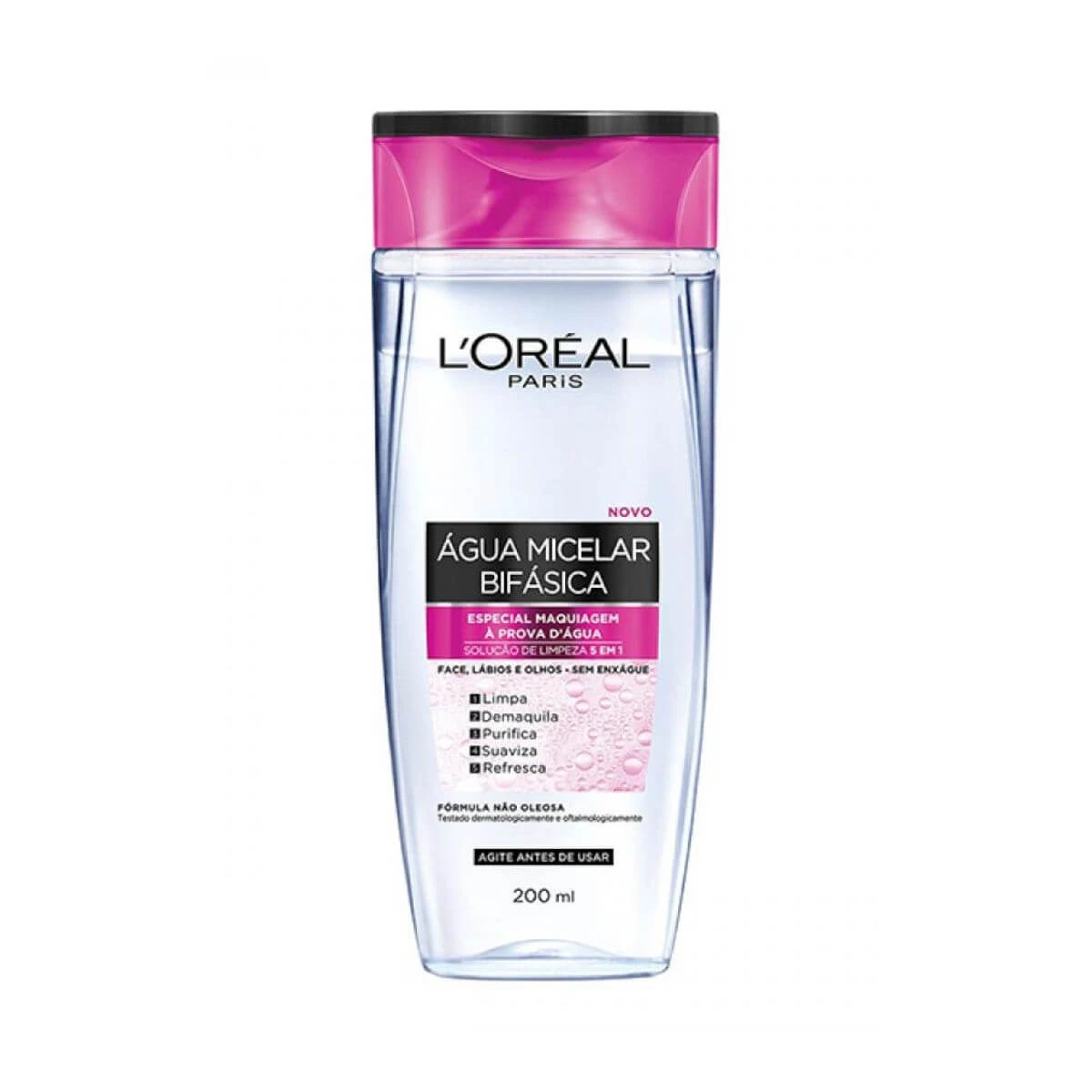 ÁGUA MICELAR BIFÁSICA L'ORÉAL PARIS 5 EM 1 200ML — L'Oréal Paris | Farmácia Resyla