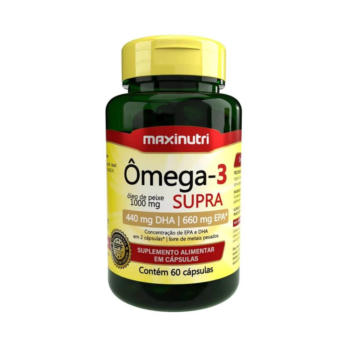 OMEGA 3 SUPRA 1000MG 60CAPS - MAXINUTRI — Maxinutri | Farmácia Resyla