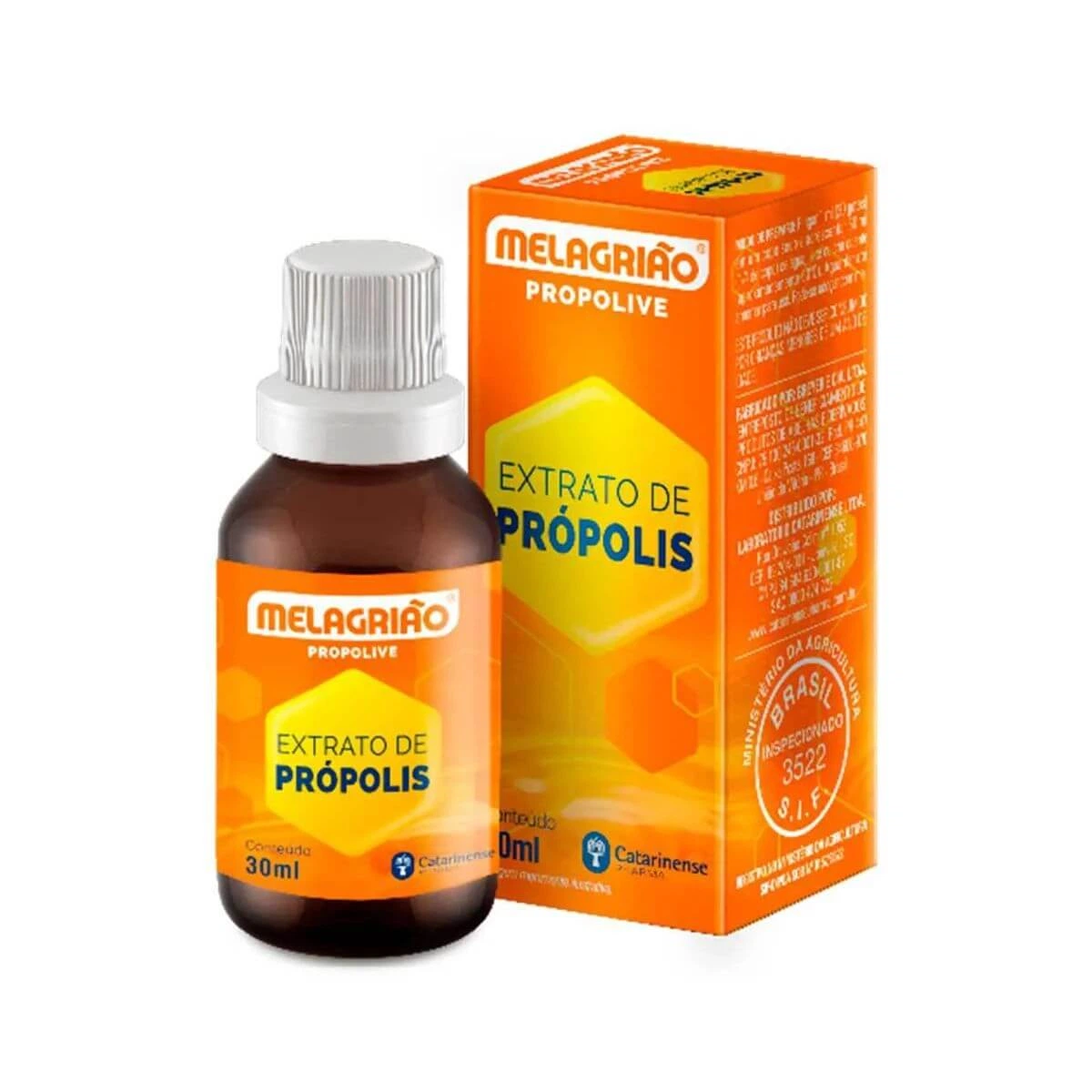 PRÓPOLIS MELAGRIÃO PROPOLIVE SOLUÇÃO EM GOTAS 30ML - CATARINENSE — Catarinense | Farmácia Resyla