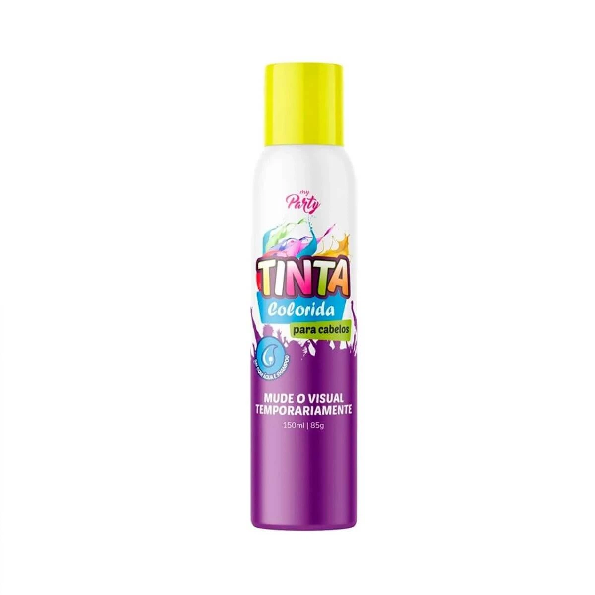 TINTA SPRAY PARA CABELO TEMPORÁRIA MY PARTY COR AMARELA BRASIL 150ML — My Party | Farmácia Resyla