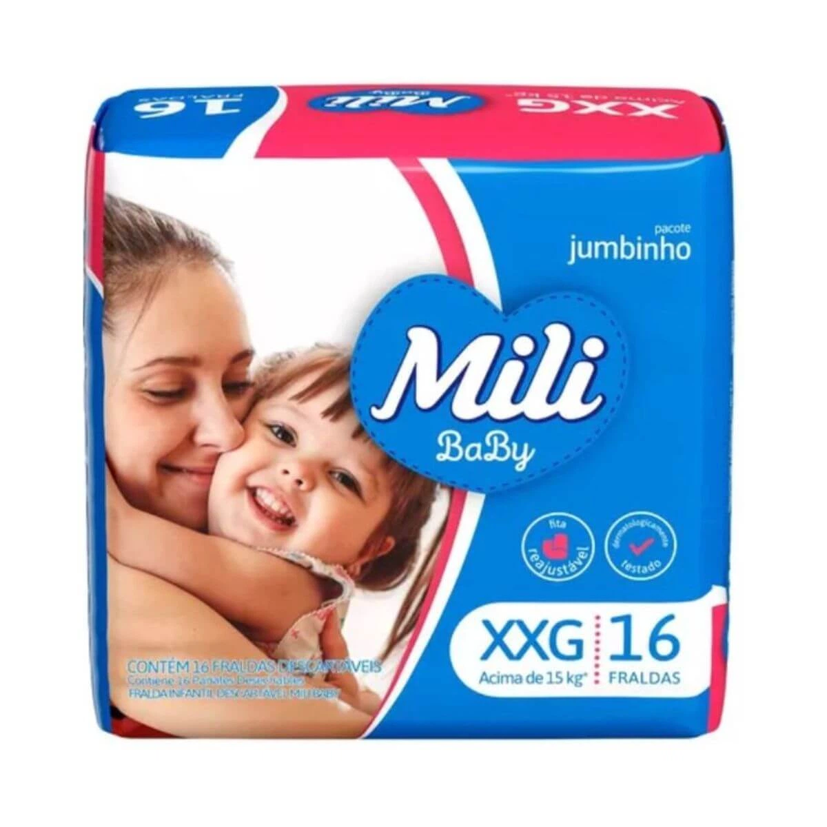 FRALDA MILI BABY JUMBINHO XXG C/16UN — Mili | Farmácia Resyla