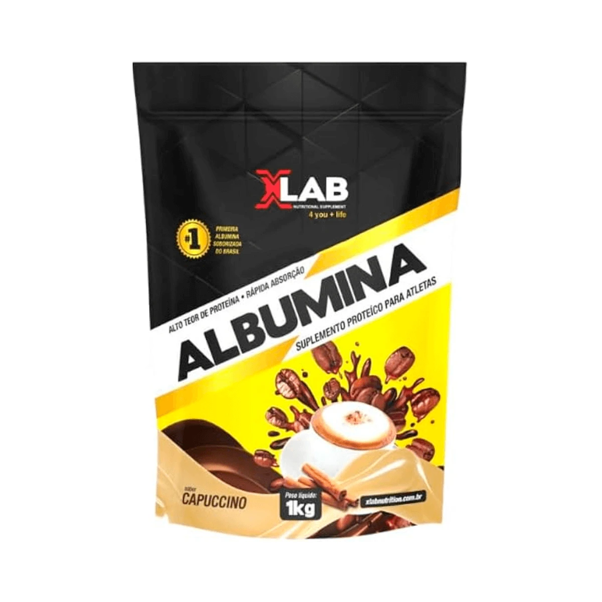 ALBUMINA X-LAB CAPUCCINO 1KG — X-Lab | Farmácia Resyla