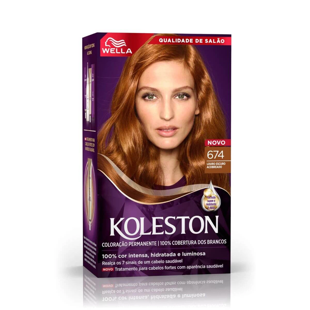 TINTA KOLESTON 674 LOURO ESCURO ACOBREADO — Koleston | Farmácia Resyla
