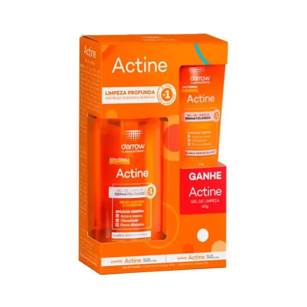 KIT ACTINE DARROW GEL LIMPEZA 140G + GEL DE LIMPEZA 40G — Darrow | Farmácia Resyla
