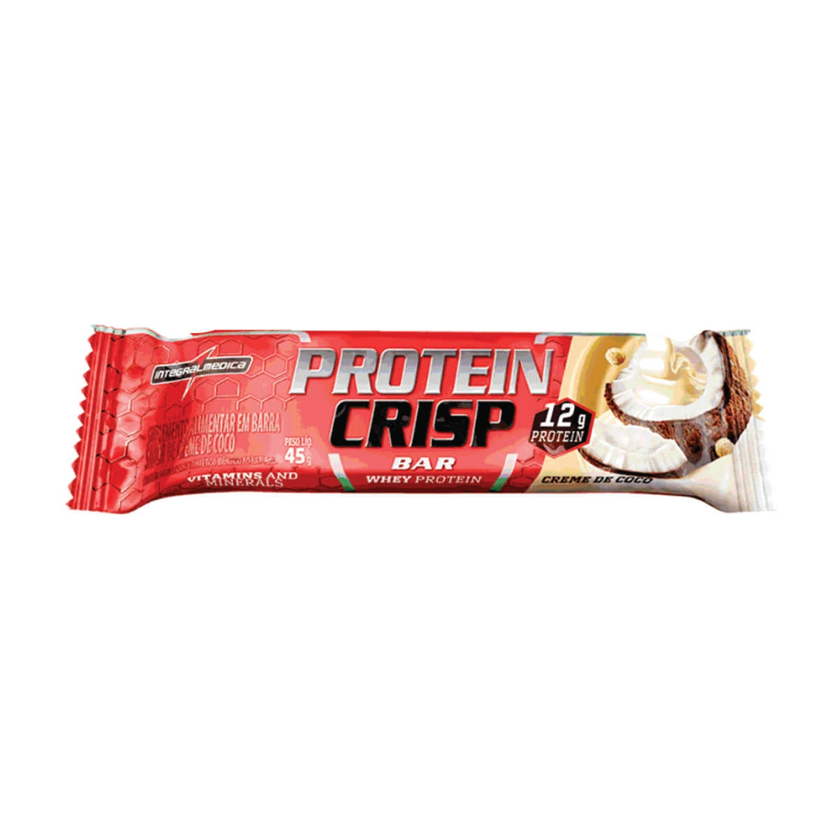 BARRA DE PROTEÍNA CRISP BAR CREME DE COCO 45G — Integralmedica | Farmácia Resyla