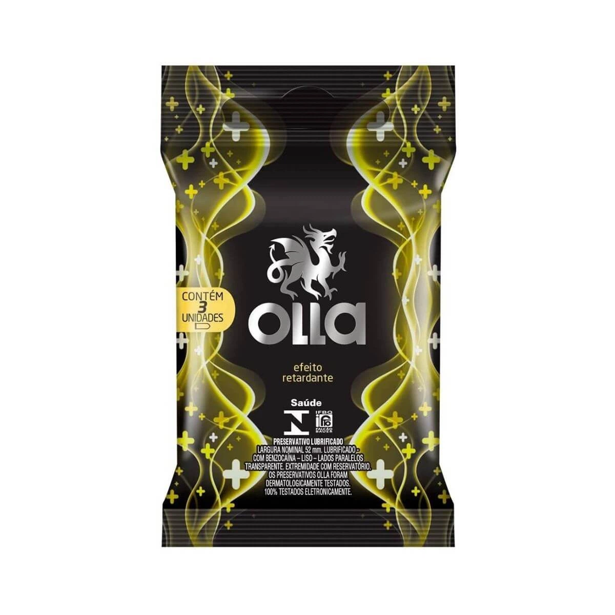 PRESERVATIVO OLLA EFEITO RETARDANTE 3UN — Olla | Farmácia Resyla