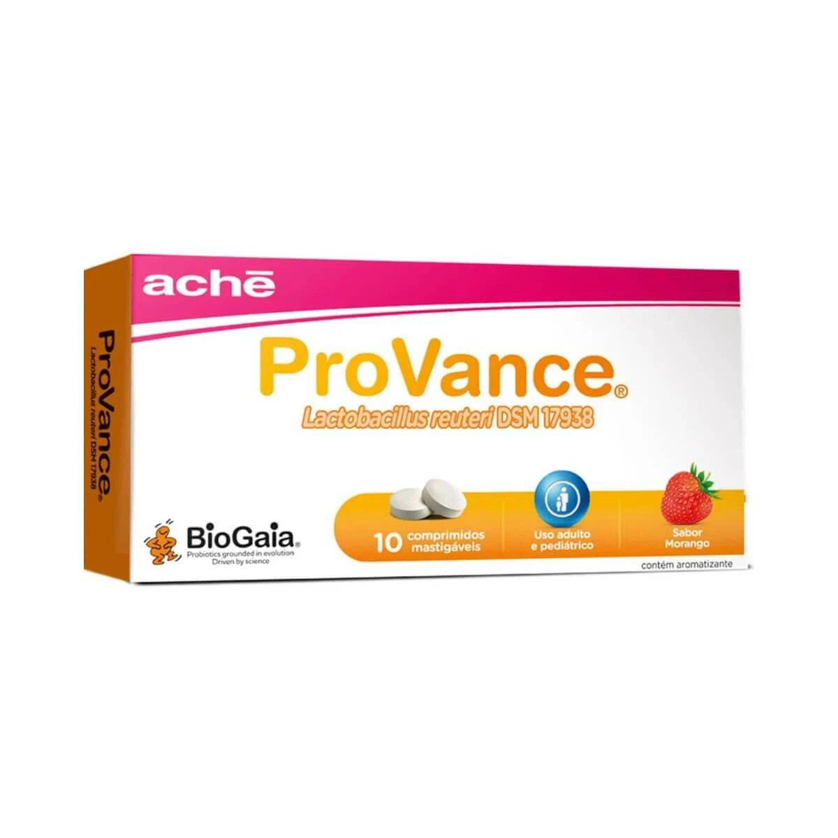 PROVANCE 30 COMPRIMIDOS MASTIGÁVEIS SABOR MORANGO - ACHE — Ache | Farmácia Resyla