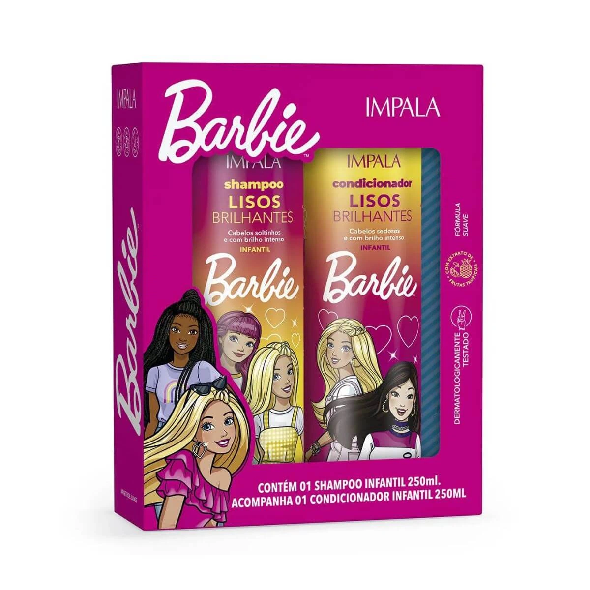 KIT BARBIE IMPALA SHAMPOO + COND INFANTIL LISOS 250ML — Impala | Farmácia Resyla