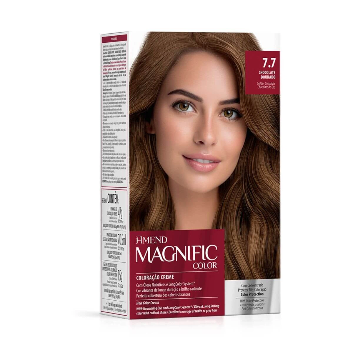 TINTA AMEND MAGNIFIC COLOR 7.7 CHOCOLATE DOURADO — Amend | Farmácia Resyla