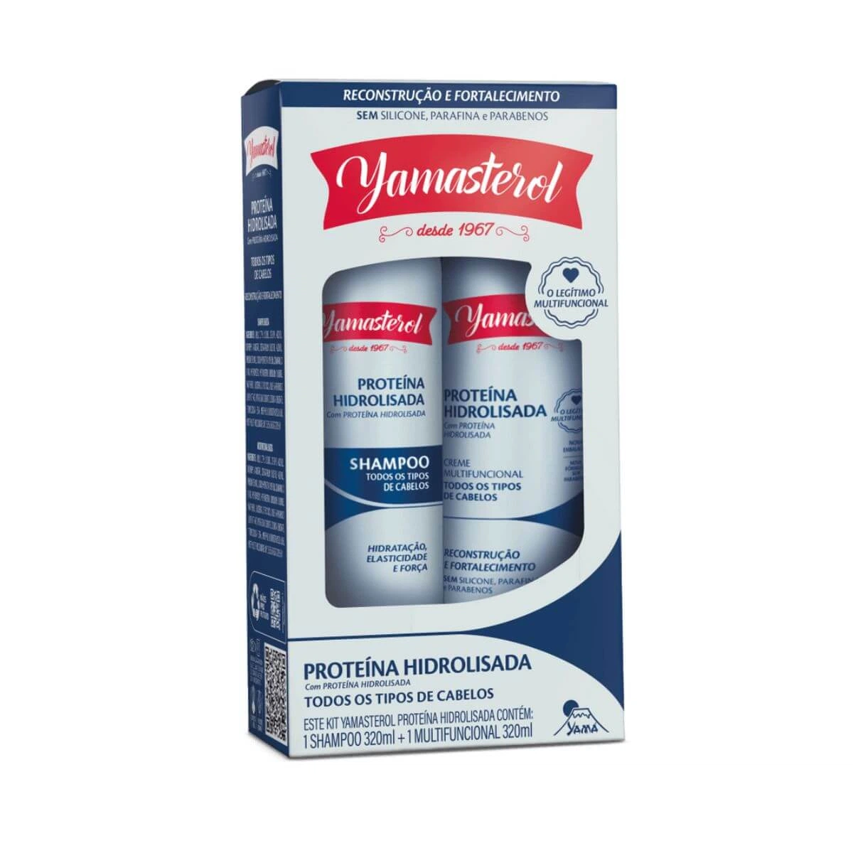 KIT YAMASTEROL PROTEÍNA HIDROLISADA SHAMPOO 320ML + CREME MULTIFUNCIONAL 320ML — | Farmácia Resyla