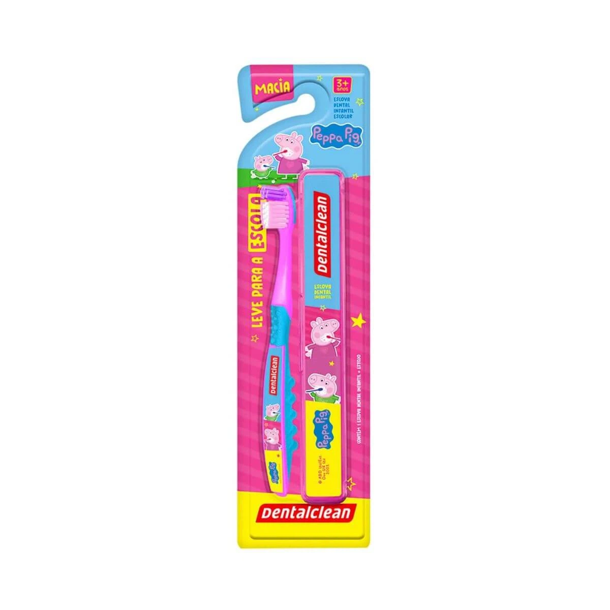 ESCOVA DE DENTE INFANTIL DENTALCLEAN PEPPA PIG + ESTOJO — Dentalclean | Farmácia Resyla