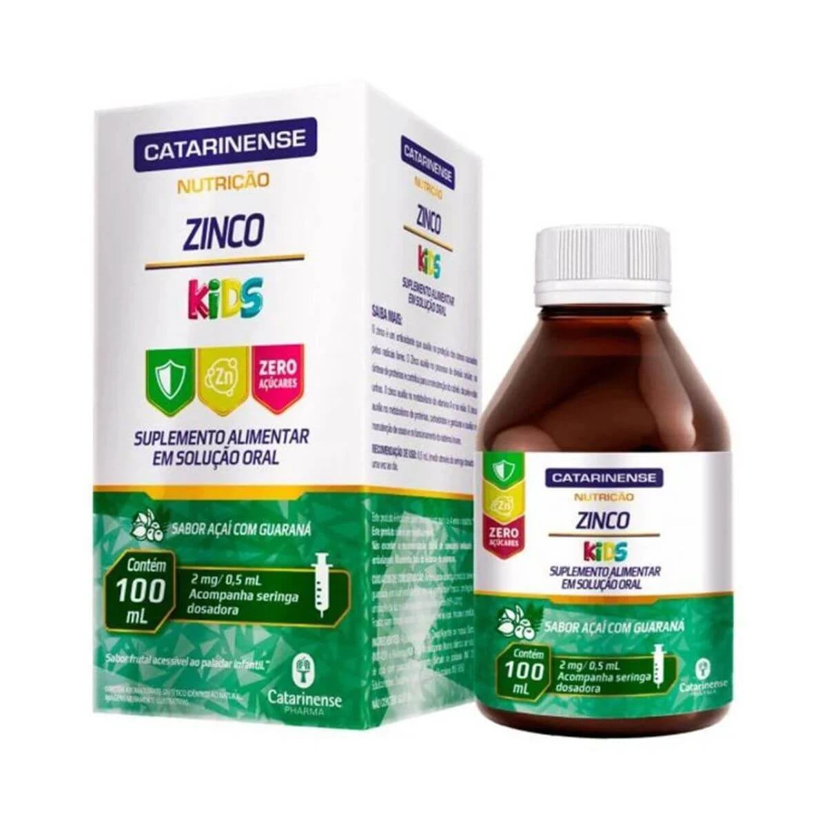 ZINCO KIDS NUTRIÇÃO 100ML - CATARINENSE — Catarinense | Farmácia Resyla