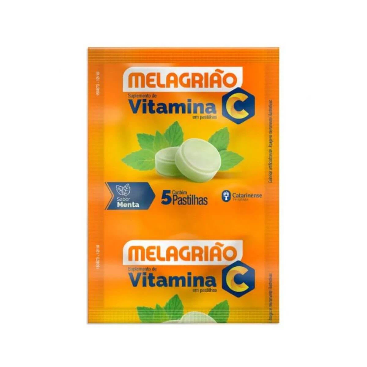 MELAGRIÃO PASTILHA MENTA 5 PASTILHAS - CATARINENSE — Catarinense | Farmácia Resyla