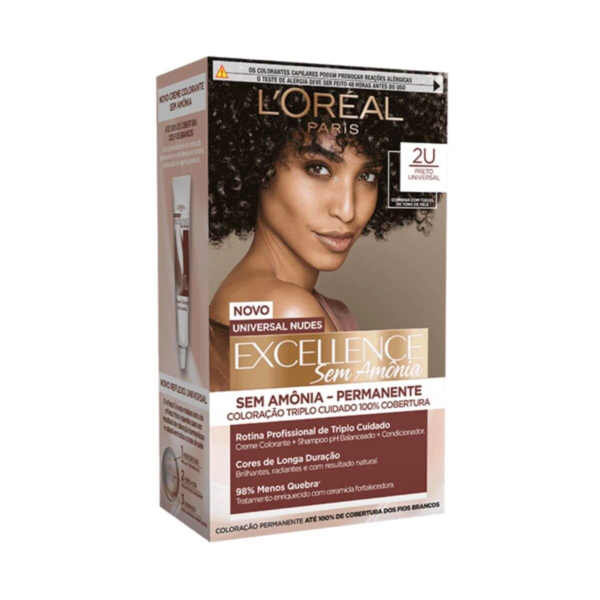 TINTA IMÉDIA EXCELLENCE SEM AMÔNIA UNIVERSAL NUDES 2U PRETO UNIVERSAL — L'Oréal Paris Imédia Excellence | Farmácia Resyla