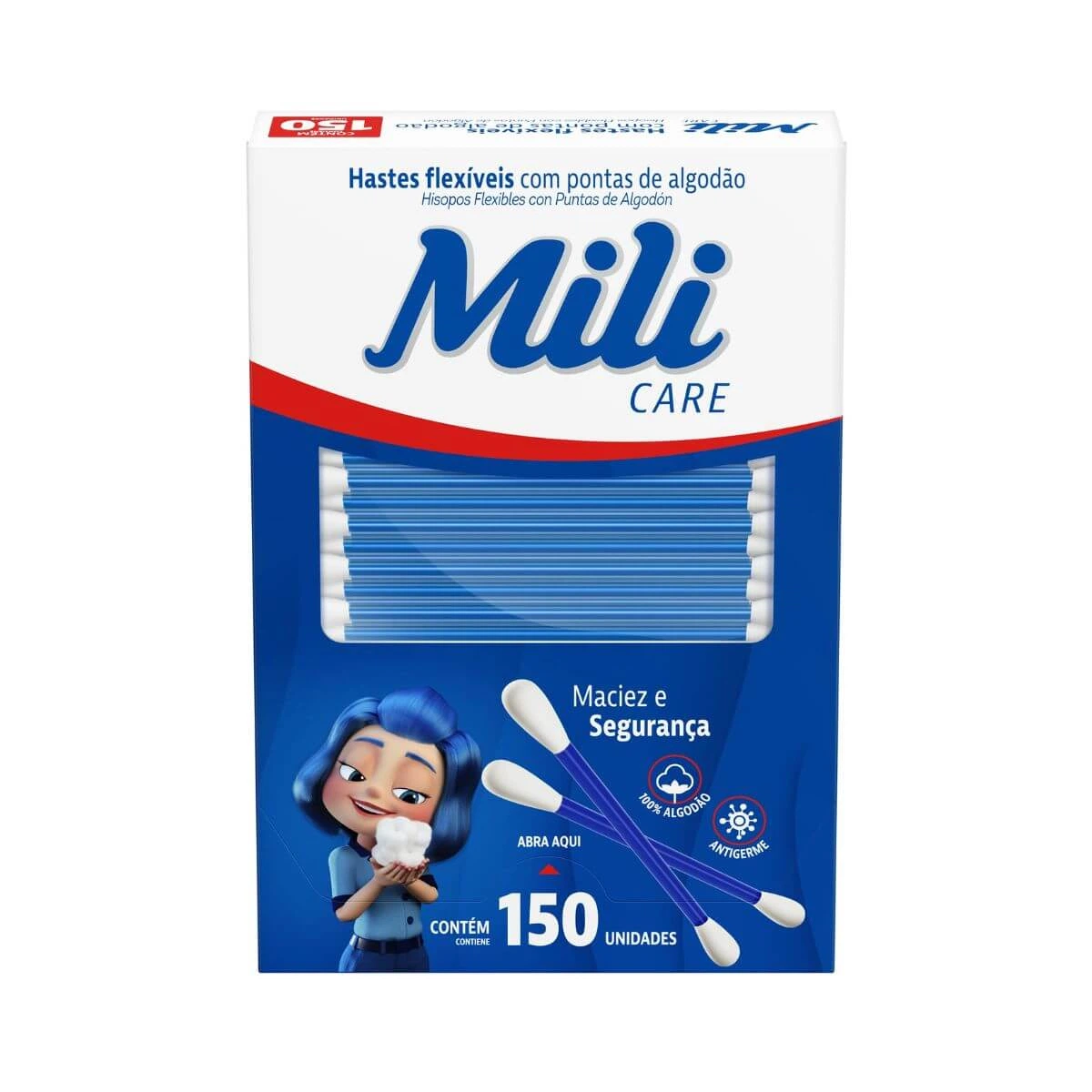 HASTES FLEXÍVEIS MILI C/150UN — Mili | Farmácia Resyla