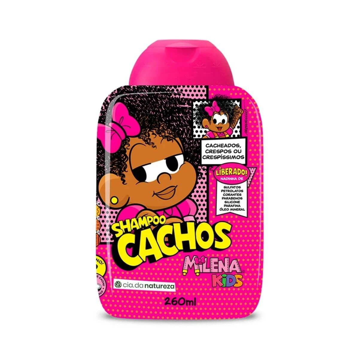 SHAMPOO MILENA KIDS CRESPOS E CACHEADOS 260ML — Cia da Natureza | Farmácia Resyla