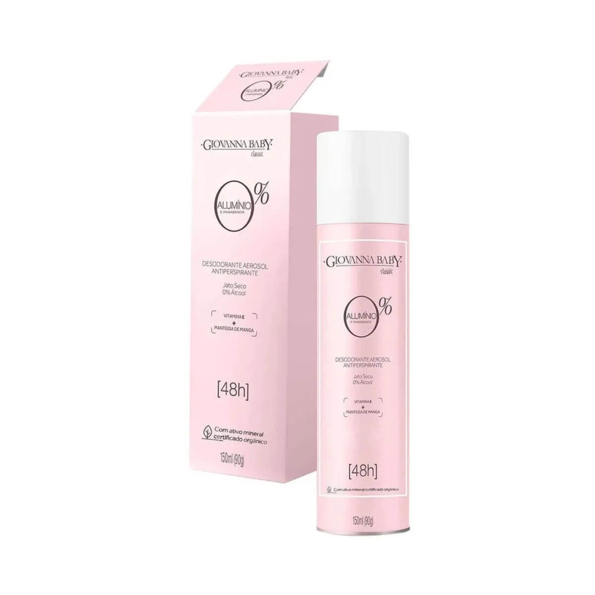DESODORANTE ANTITRANSPIRANTE AEROSOL GIOVANNA BABY SEM ALUMÍNIO CLASSIC FEMININO 150ML — Giovanna Baby | Farmácia Resyla