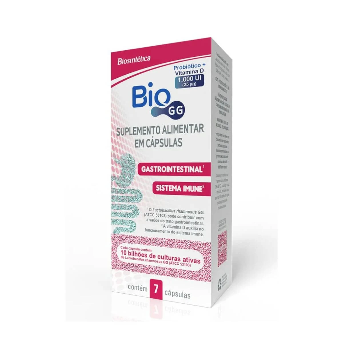 BIO GG PROBIÓTICO 7 CÁPSULAS - ACHE — Ache | Farmácia Resyla