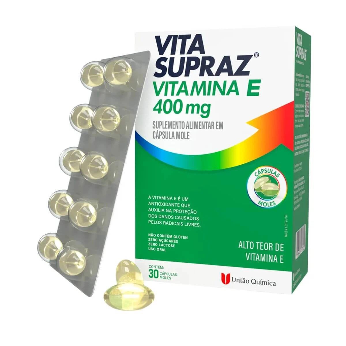 VITAMINA E VITA SUPRAZ 30CAPS MOLE - UNIÃO QUIMICA — União Química | Farmácia Resyla