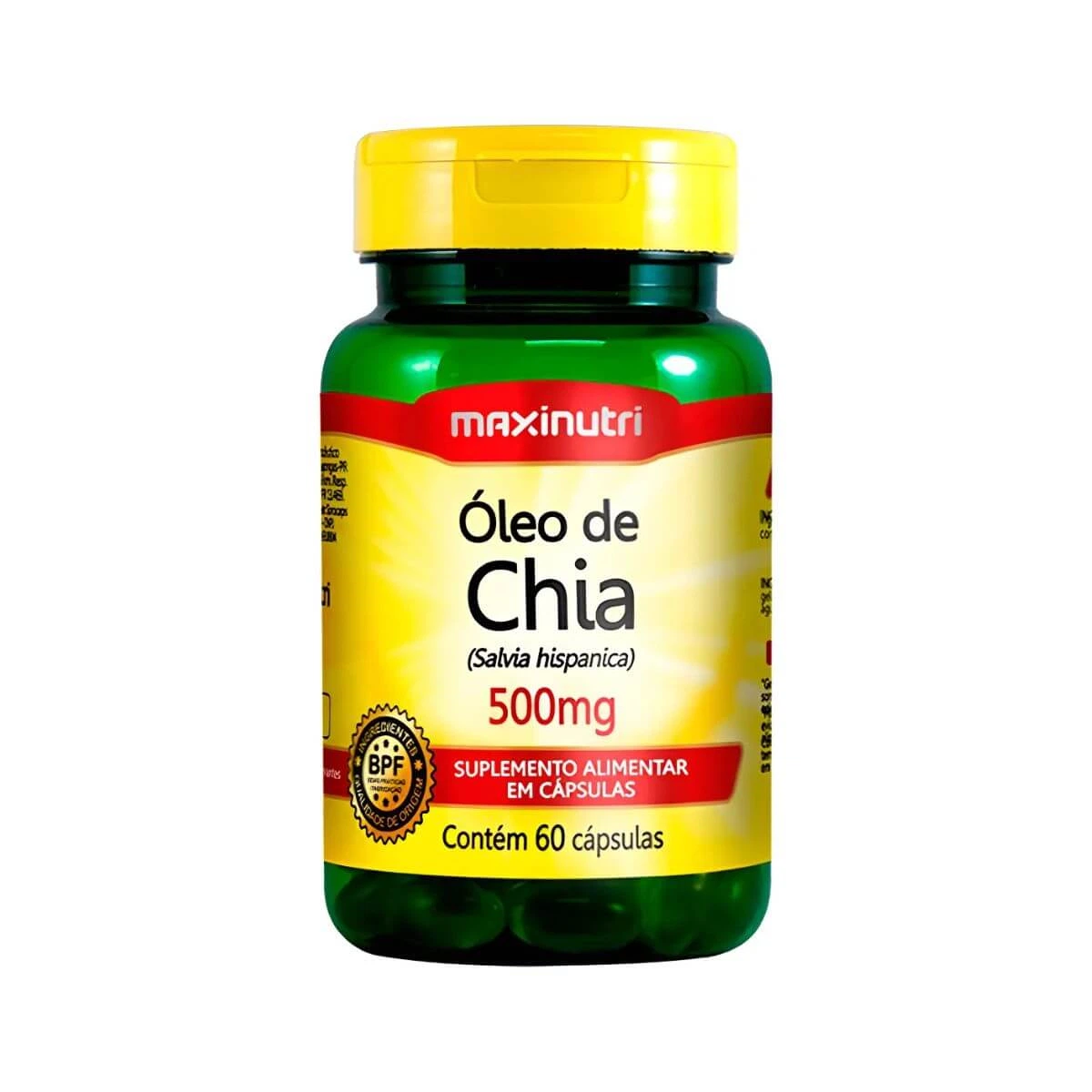 OLEO DE CHIA 500MG 60CAPS - MAXINUTRI — Maxinutri | Farmácia Resyla
