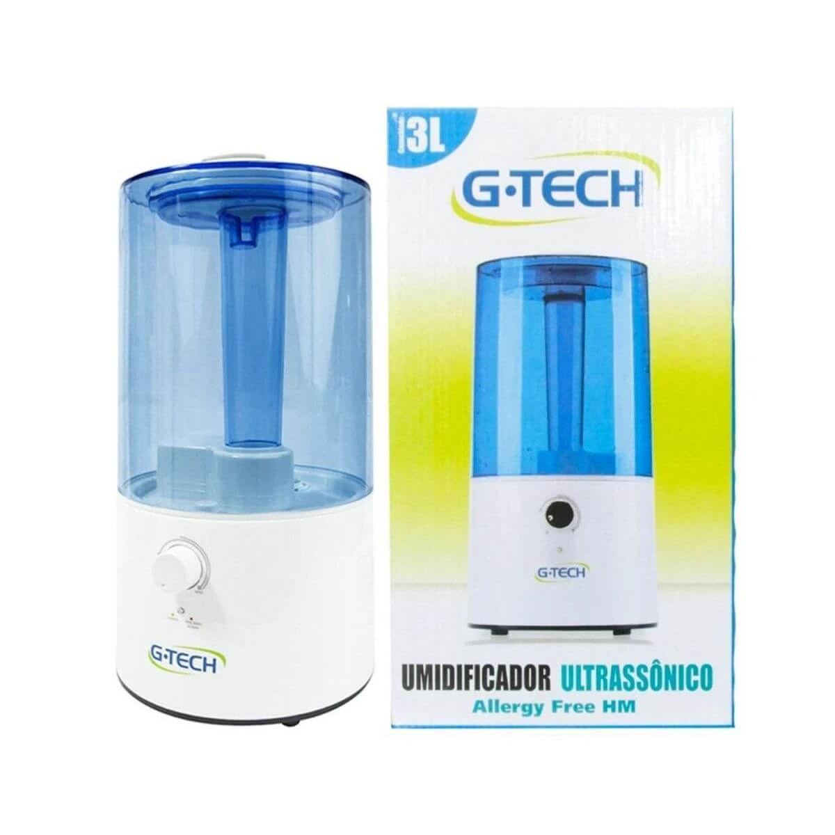 UMIDIFICADOR DE AR ULTRASSÔNICO ALLERGY FREE HM G-TECH 3L — G-TECH | Farmácia Resyla