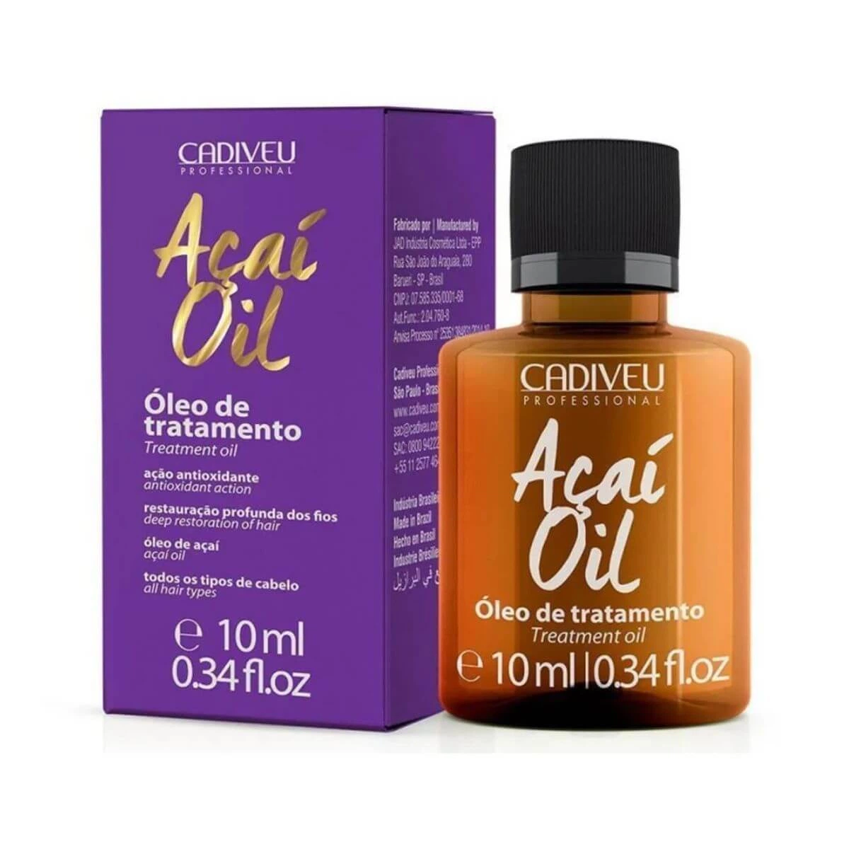 ÓLEO CAPILAR CADIVEU AÇAI 10ML — Cadiveu | Farmácia Resyla