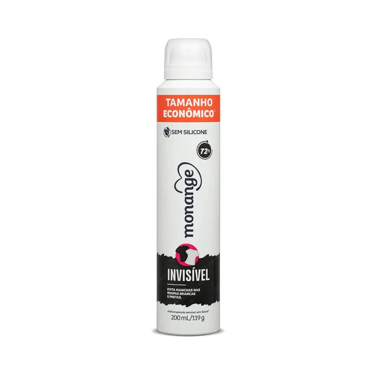 DESODORANTE ANTITRANSPIRANTE AEROSOL MONANGE INVISIBLE FEMININO 200ML — Monange | Farmácia Resyla