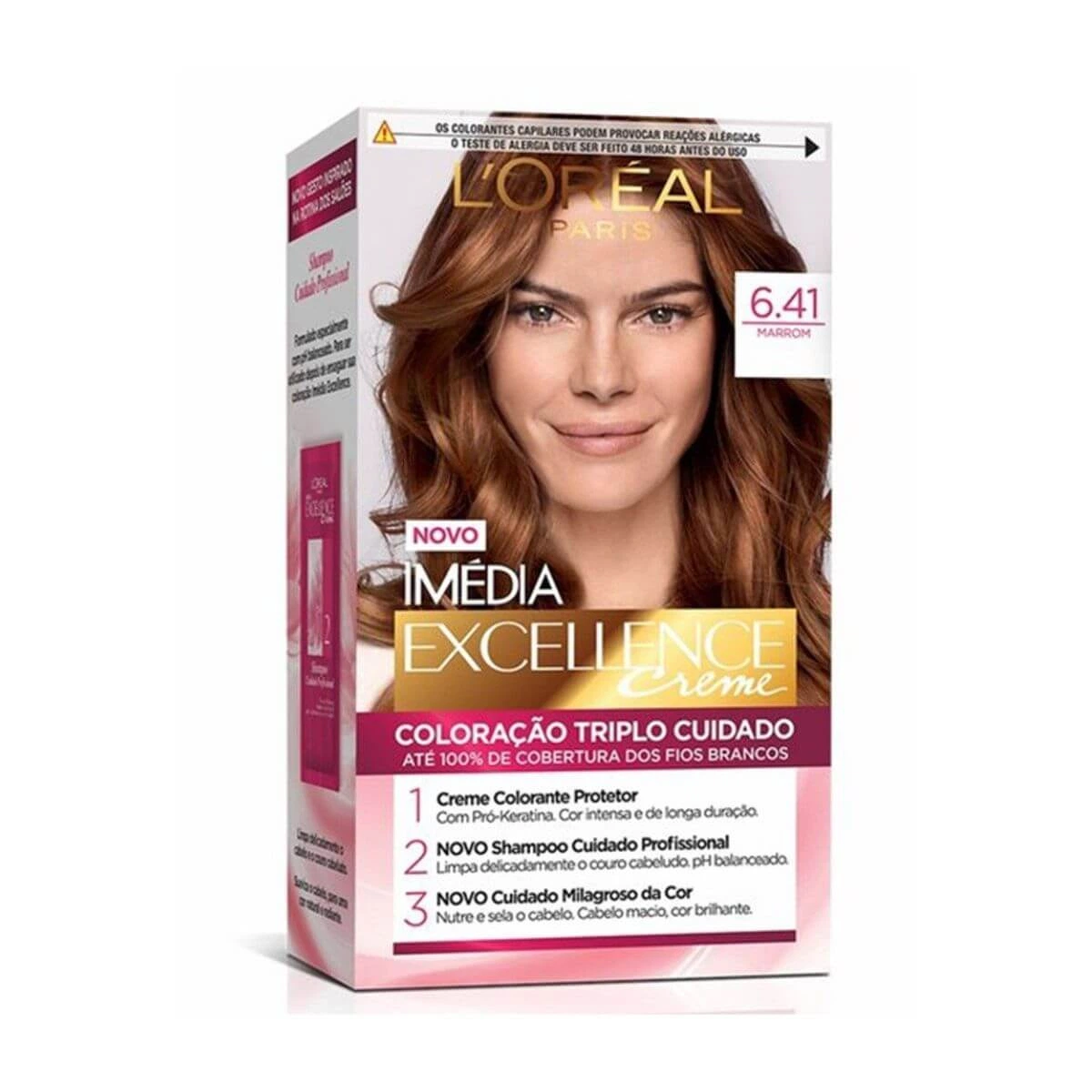 TINTA IMÉDIA EXCELLENCE 6.41 MARROM — L'Oréal Paris Imédia Excellence | Farmácia Resyla