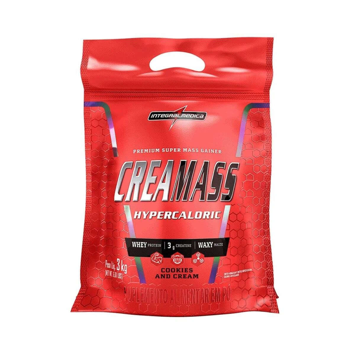 CREAMASS HIPERCALÓRICO COM CREATINA INTEGRALMEDICA SABOR COOKIES AND CREAM 3KG — Integralmedica | Farmácia Resyla